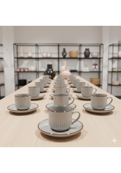 2'li Set Çizgili Seramik Fincan Takımı Mat Kahverengi Beyaz Rustik Espresso & Türk Kahvesi Fincanı Çift Kişilik Kulplu Servis Seti Modern Ev Ve Kafe Stili Çok Renkli 2'li Set Çizgili Seramik Fincan Takımı Mat Kahverengi Beyaz Rustik Espresso & Türk Kahvesi Fincanı Çift Kişilik Kulplu Servis Seti Modern Ev Ve Kafe Stili Çok Renkli