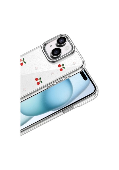 Newface - 115 - Apple iPhone Uyumlu 15 Fiyonk Desenli Kapak - - Glblseme - Desen 9