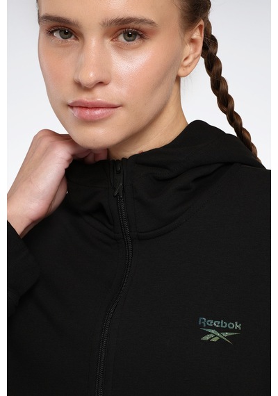 Reebok New Id Reg Fz Siyah Kadın Eşofman Üstü Siyah