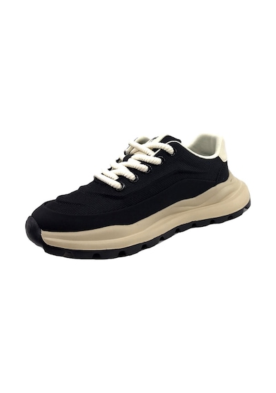 Gamelu 25ym Meks Siyah Bej Erkek Sneaker Spor Ayakkabı Siyah-bej