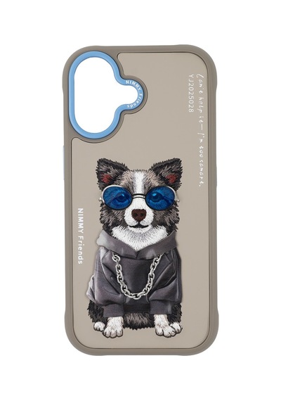 Apple Uyumlu iPhone 17 Gerçek Nakış İşlemeli Zincir Ve Gözlük Detaylı Border Collie Köpek Desenli Kılıf Şeffaf Apple Uyumlu iPhone 17 Gerçek Nakış İşlemeli Zincir Ve Gözlük Detaylı Border Collie Köpek Desenli Kılıf Şeffaf
