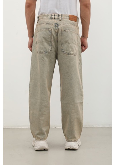 Banny Jeans Erkek Skater Fit Jean Pantolon Kahverengi 2xl