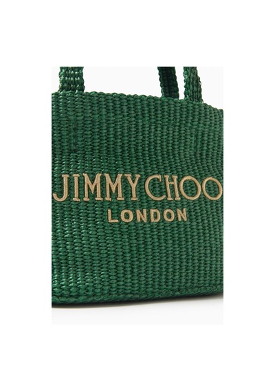 Jimmy Choo Tığ Işi Plaj Çantası, Rafya, Yazın Vazgeçilmezi, Geniş Iç Hacim Yeşil