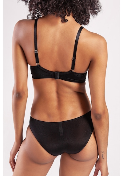 Lenaca Garland Big Size Plunge Bra, Black Konforlu Ve Şık Sütyen Çok Renkli