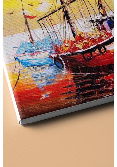 Webstyle Sayılarla Boyama Seti Kasnaklı Iskelede Bekleyiş 50 X 65 Cm