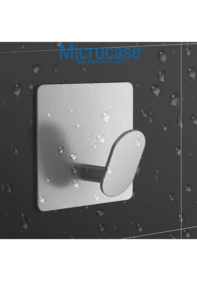 Yapışkanlı Paslanmaz Çelik Banyo Mutfak Eşya Havlu Vb Metal Askılık - Al5180 2 Adet Siyah Çok Renkli