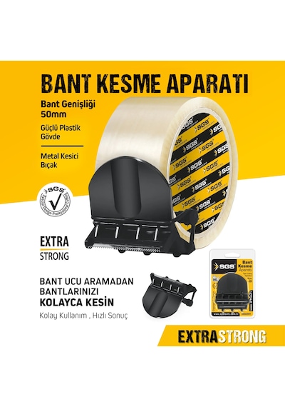 50 Mm Avuçiçi Koli Bandı Kesme Aparatı Paket Koli Ve Taşınma İçin Pratik Bant Makinesi 1