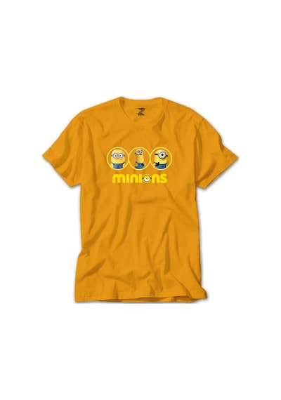 Minions Triple Character Sarı Tişört-Sarı
