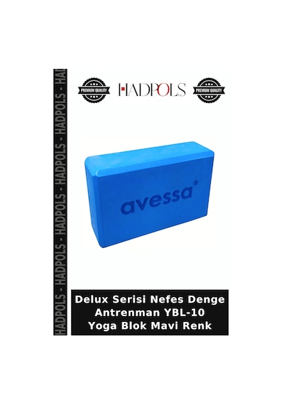 Delux Serisi Nefes Denge Antrenman Ybl-10 Yoga Blok Mavi Renk