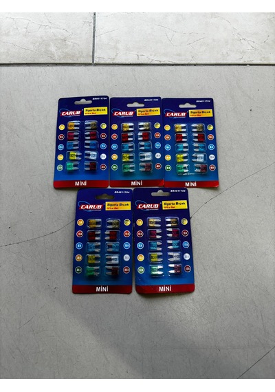 5 Paket Mini Yassı Bıçak Çatal Sigorta 50 Adet