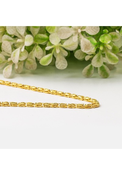 Bilezikci 14 Ayar Altın 3 mm. Kral Zincir 60 CM 14KRZ603
