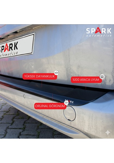 Opel Combo E 2018 Yılı Ve Sonrası Arka Tampon Eşiği Parlak Siyah