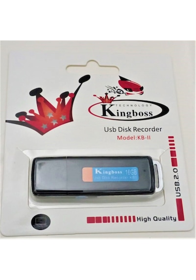Kingboss 16 GB Usb 2.0 Taşınabilir Mini Ses Kayıt Cihazı