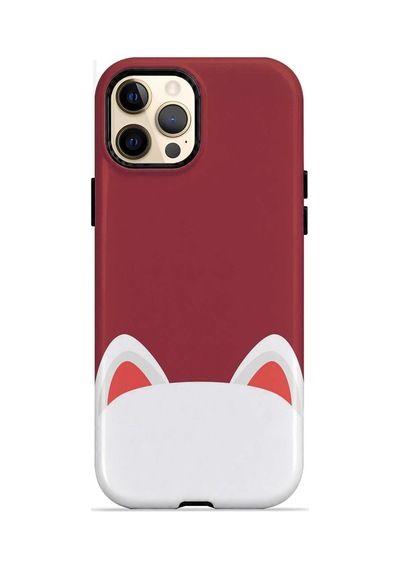Velvoria Valestra Kedi Kulaklı Apple iPhone Uyumlu 12 Pro Darbe Korumalı Kılıf Valestra Select - Kedi Kulaklı