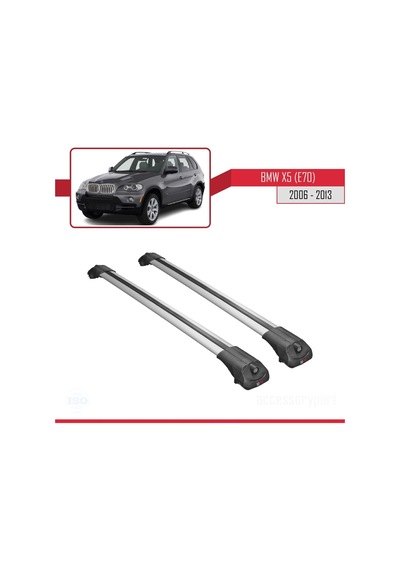 Bmw X5 E70 2006-2013 Arası İle Uyumlu Ace-1 Ara Atkı Tavan Barı Gri