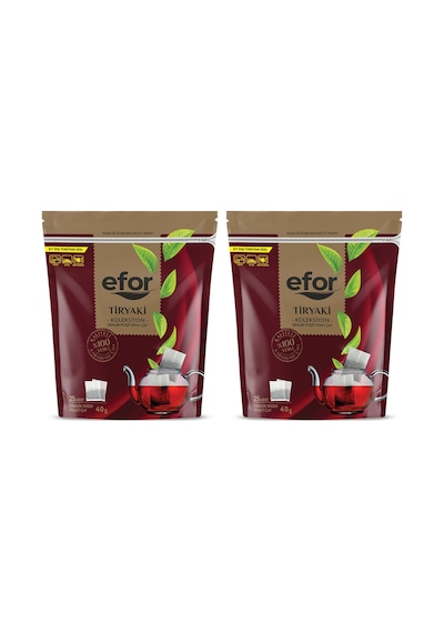 Efor Demlik Poşet Çay Jumbo Tiryaki 40gr 25 Li X 2 Adet