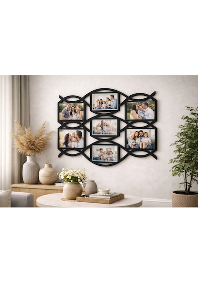 Modern Şık Resim Çerçevesi 7li Oval Mrcçerçevelerim10001232