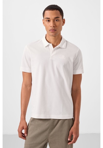 Tommylife Standart Fit Basic Polo Yaka 2li Paket Siyah-beyaz Erkek T-shirt - 87748 Siyah-Beyaz