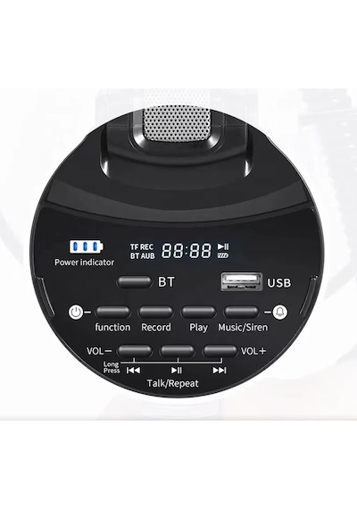 Notel 106u Bluetoothlu Megafon 80w Beyaz