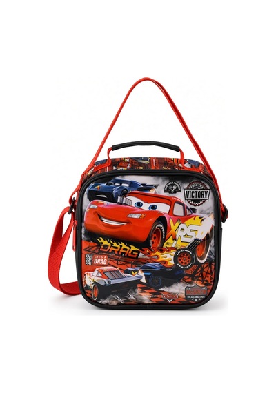 Cars Şimşek Mcqueen Arabalar Beslenme Çantası Çocuk Okul Yemek Çantası Günlük 22x22x10 Cm Çok Renkli