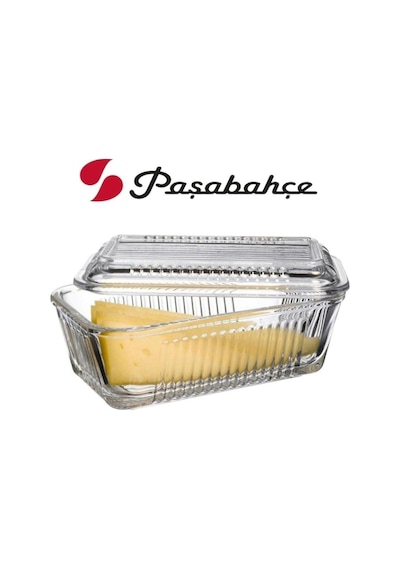 Paşabahçe Tereyağlık Kahvaltılık Cam Saklama Kabı 4'lü Set 97711 Şeffaf