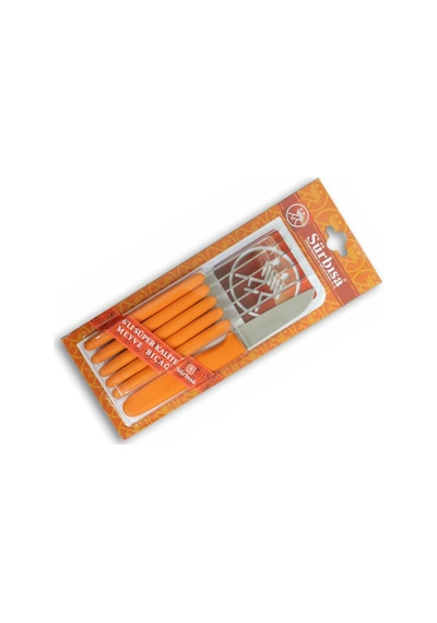 Sürbisa 61007 Sürmene Meyve Bıçağı 6'lı 7.5 CM Siyah