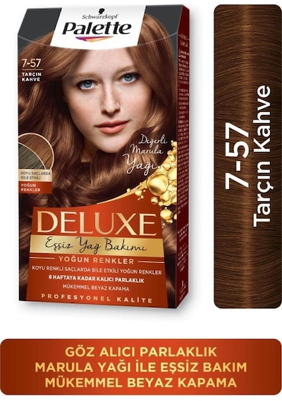 Schwarzkopf Palette Deluxe Yoğun Renkler 7 - 57 Tarçin Kahve Saç Bo