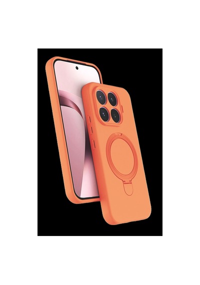 Newface Xiaomi Mi 17t Pro Regal Magsafe Standlı Kapak - Turuncu Düz Renkli