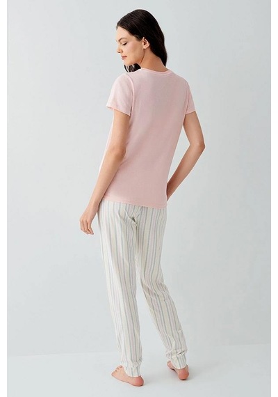 Arnetta Ar3571-s Kadın Pijama Takım Toz Pembe
