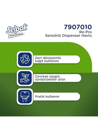 Selpak Professional Re-pro Sensörlü Dispenser Havlu 6 Rulo 21cm X 135 M