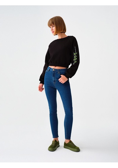 LOFT Loose Fit Kadın Sweatshirt Lf2034511 Q1.v1 Siyah