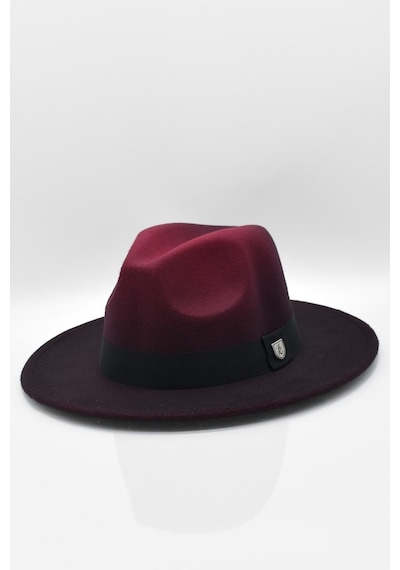 Külah Erkek Multicolor Fötr Şapka Bordo Panama Hat-Bordo-Standart