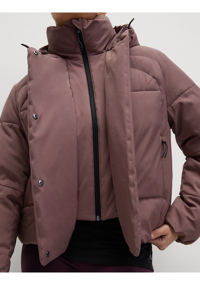 Marks & Spencer Stormwear Kapüşonlu Kısa Puffer Ceket Kahverengi