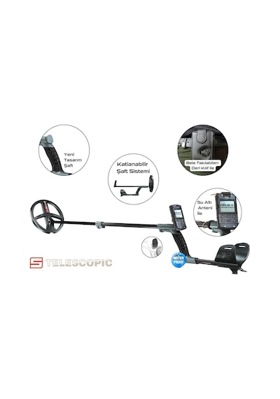 Xp Deus 2 Dedektör Ana Ünite, Wsa2xl Kablosuz Kulaklık Ve 22cm Fmf Başlık İle