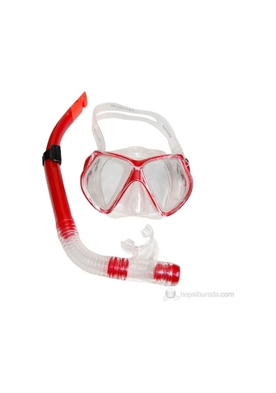 Yetişkin Maske Şnorkel Set 4105 Kırmızı
