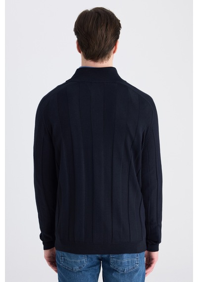 D's Damat Ds Damat Regular Fit Lacivert Düz Örgü Kazak 5hf063902154m Çok Renkli