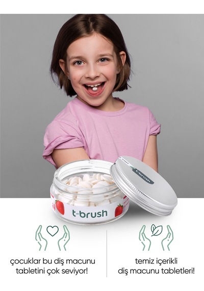 Tbrush Çocuk Doğal Diş Bakım Seti - Pembe