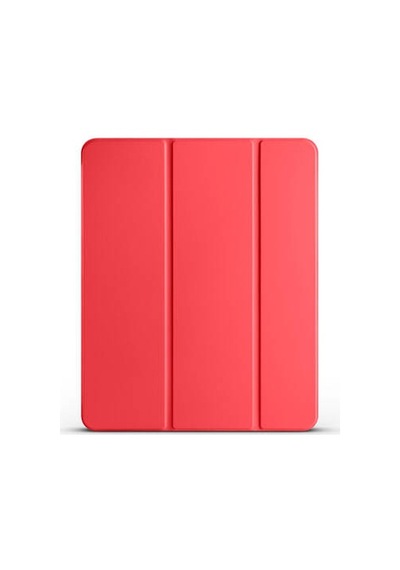 Lexroo İpad Pro 13 2024 Smart Cover Kalem Bölmeli Standlı 1-1 Kılıf - Kırmızı