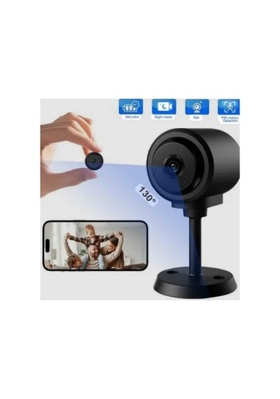 Wifi Mini Güvenlik Kamera Uzaktan İzleme - Ses - Hafıza Kart Kayıt Şarjlı Gri - 922782459