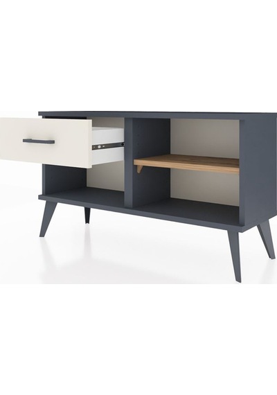 Arges Şifonyer Tek Raflı Tek Çekmeceli 88x30x48 Antrasit-çam/aytaşı Çam/aytaşı Arges Şifonyer Tek Raflı Tek Çekmeceli 88x30x48 Antrasit-çam/aytaşı Çam/aytaşı