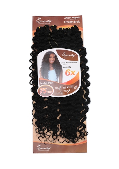 Queensky Afro Dalgası / 75cm / 240gr / Siyah - Ajak-896454 Çok Renkli