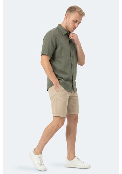 Slazenger Kırtıda Erkek Haki Gömlek