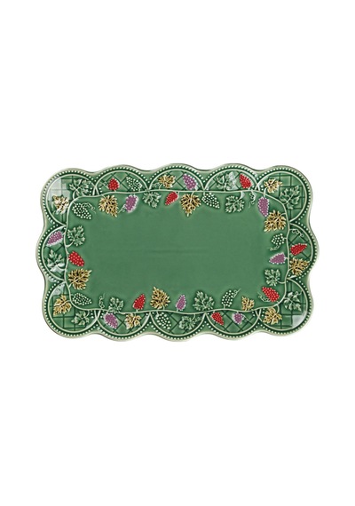 Lucky Art Vinea Seramik Yeşil Sunum Tabağ 36 Cm Lygd 016