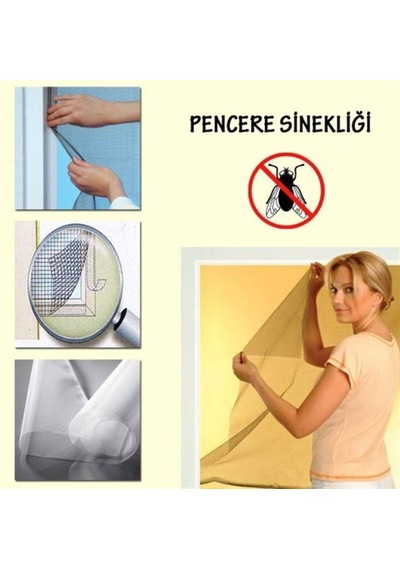 Lexroo Tül Pencere Sinekliği,cırtlı Cam Ve Pimapen İçin Böcek Ve Sinek Engelleyici Tül Sineklik