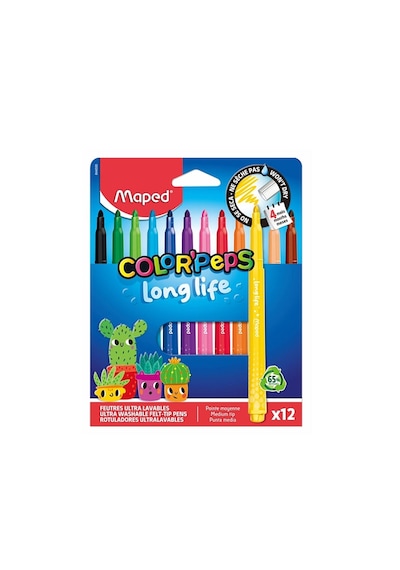 Maped Color'peps Long Life Keçeli Kalem 12 Renk 844000