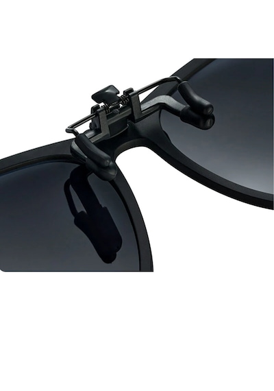 Xiaomi Mijia Gözlük Üstü Klipsli Polarize Güneş Gözlüğü 12g Hafif Miyop Gözlüğe Uyumlu Tak Çıkar Clip-on Uv Korumalı Tac Lens Siyah