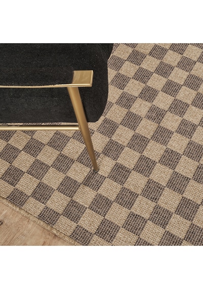 Kaşmir Halı Kilim Jüt Dorne Brown Salon Mutfak Halısı Yolluk Kahverengi