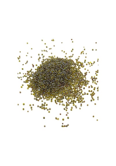 08 Kum Boncuk İçten Boyalı Yeşil Limon Sarısı 3 Mm 100 Gr 6000 Adet