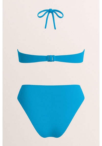 Deep Beach Straplez - Twist Bikini Takım Siyah