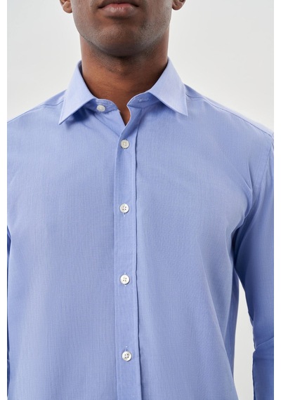 İmza Mavi Klasik Yaka Uzun Kol Cepsiz Slim Fit Basic Pamuklu Gömlek 1004255008 Açık Mavi İmza Mavi Klasik Yaka Uzun Kol Cepsiz Slim Fit Basic Pamuklu Gömlek 1004255008 Açık Mavi